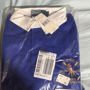 Polo by Ralph Lauren Navy and White Polo Shirt